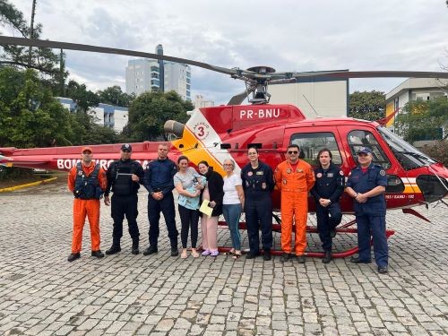 Bebê de três dias é salvo após engasgar com leite materno em SC
