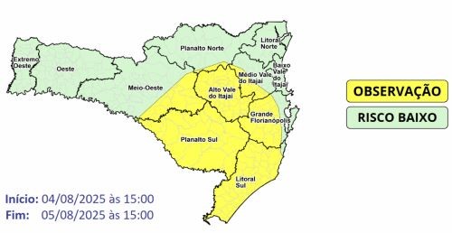 Região Oeste segue com tempo instável neste terça-feira