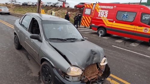 Menor sem CNH se envolve em acidente com três carros em Chapecó