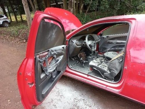 Tentativa de furto termina em incêndio criminoso no Oeste de SC
