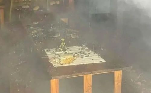 Imagem de Nossa Senhora e bíblia ficam intactas após incêndio em residência no Norte do RS