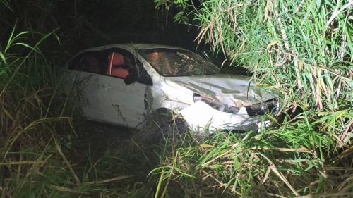 Jovem fica ferido em capotamento no interior de Palmitos